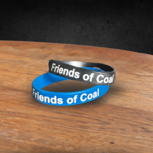 Silicone Friends of Coal Bracelet