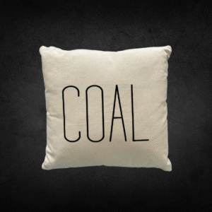 Decorative "Coal" Pillow