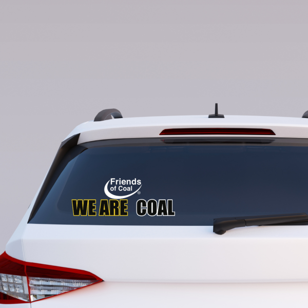 "We Are Coal" Car Decal - Image 2