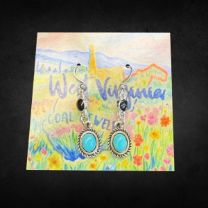 Turquoise Oval Earrings