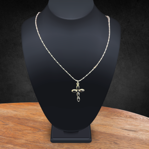Gauley Coal Cross Necklace