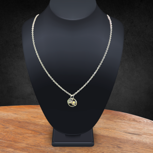 Mustard Seed and Coal Mountain Necklace